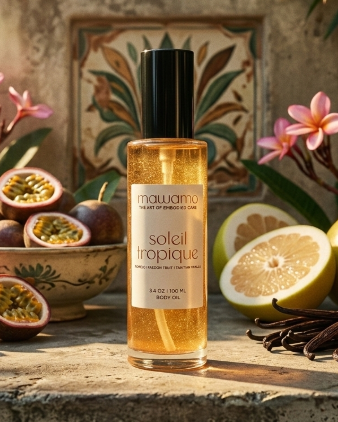Soleil Tropique | Passion Fruit + Pomelo Scented Body Oil