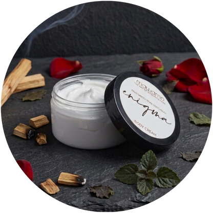 ENIGMA | Palo Santo + Black Rose Body Creme