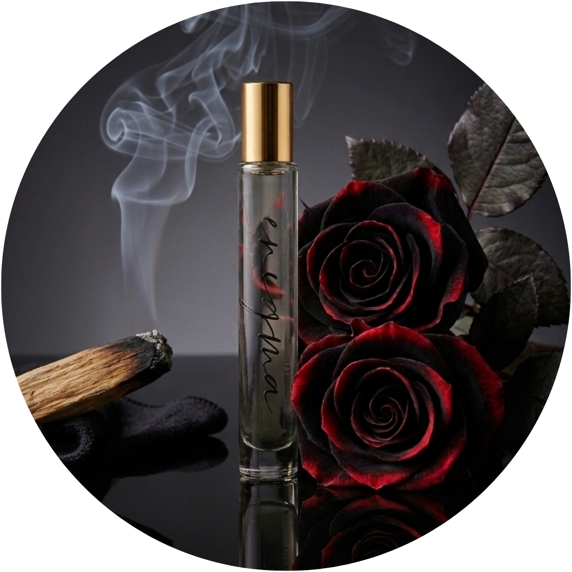 Enigma | Palo Santo + Black Rose Roll-On Perfume