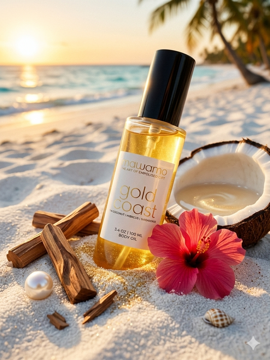 Gold Coast | Coconut + Sandalwood Scented Body Oil
