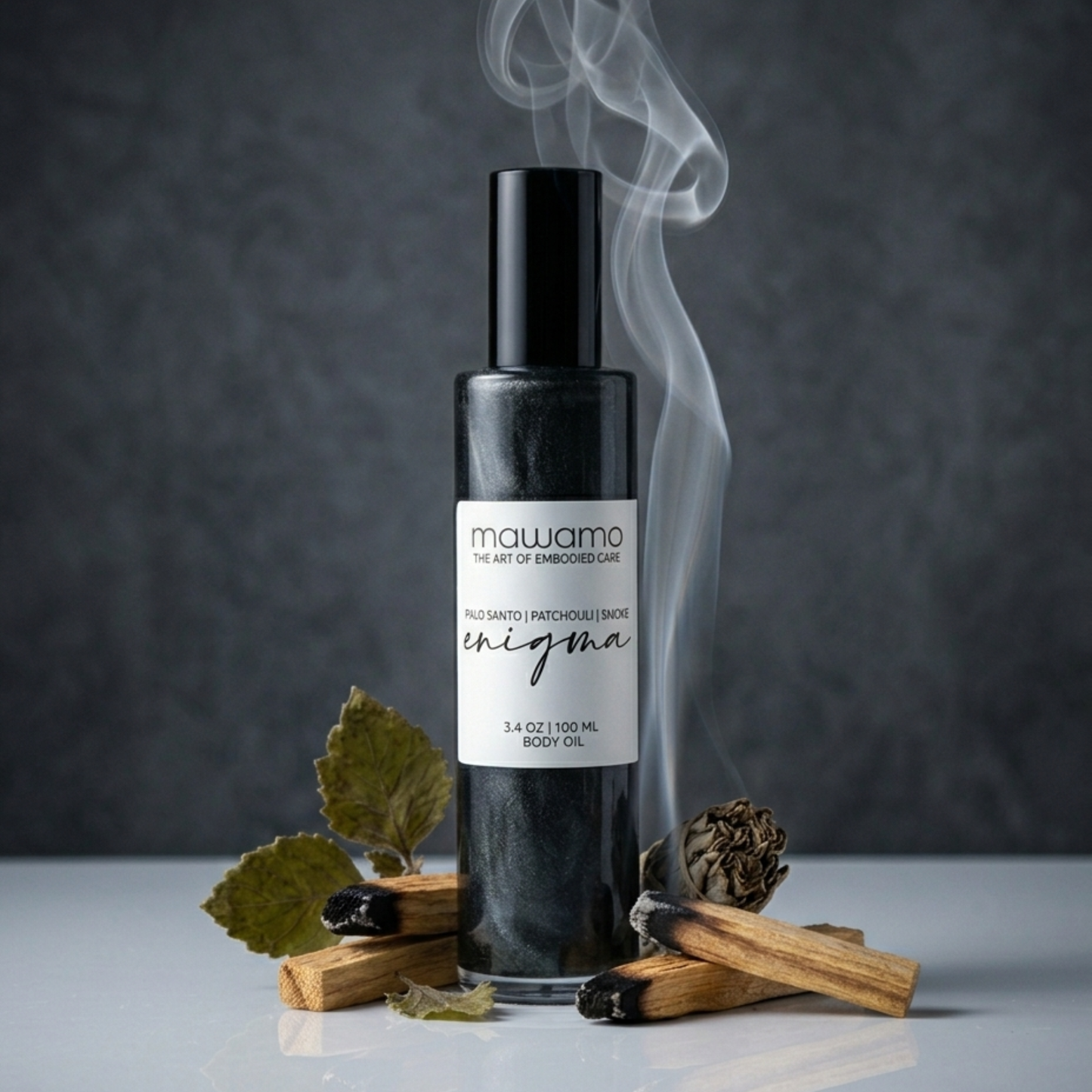 ENIGMA | Palo Santo + Patchouli Scented Body Oil