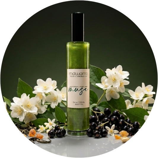 MUSE | Black Currant + Jasmine Scented Body Oil